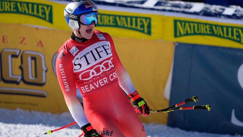 Swiss ski racer Marco Odermatt wins World Cup downhill opener, Ryan Cochran-Siegle takes 2nd