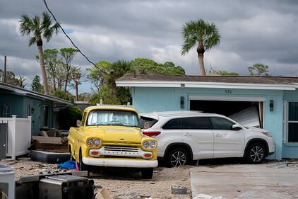 Damage left behind after Hurricane Milton