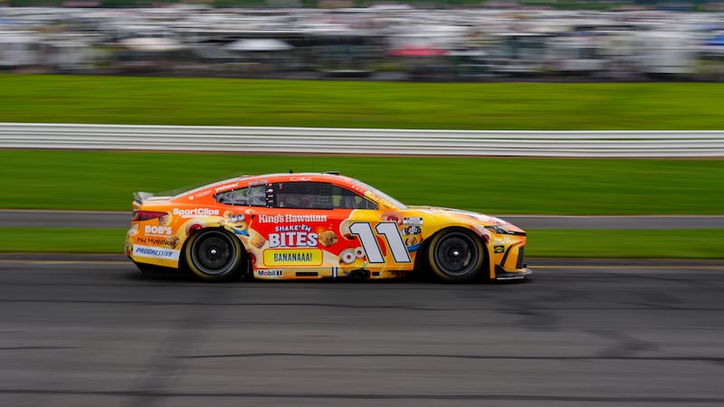 Denny Hamlin wins the NASCAR Cup race at Pocono for his third straight victory