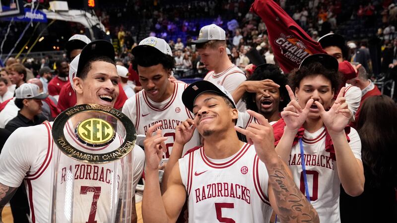 Arkansas tops Vanderbilt 86-75 to win SEC Tournament title