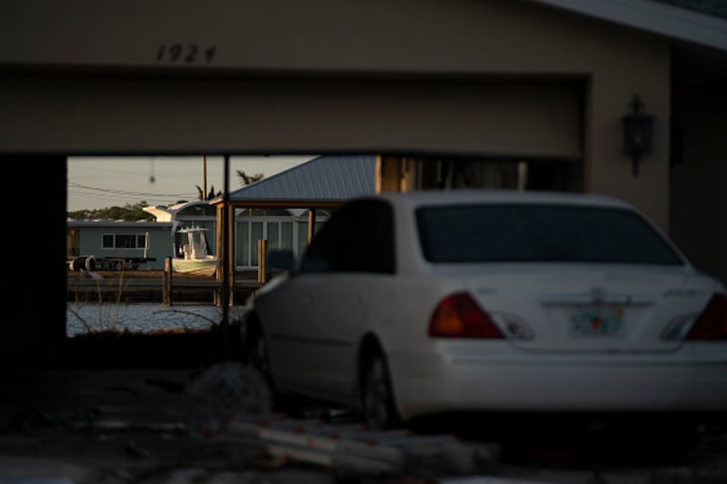 Damage left behind after Hurricane Milton