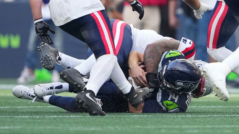 Seahawks QB Sam Darnold has a muscle injury. His status for Seattle's next game is uncertain