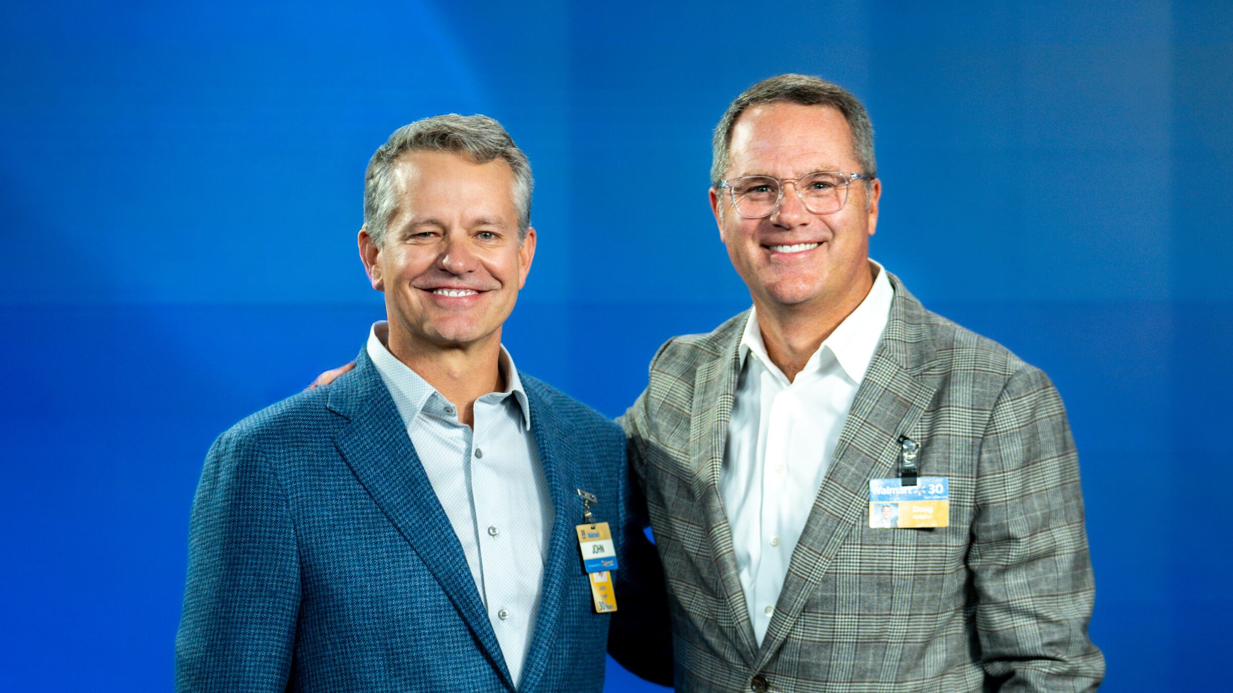 John Furner (left) and Doug McMillon (right)