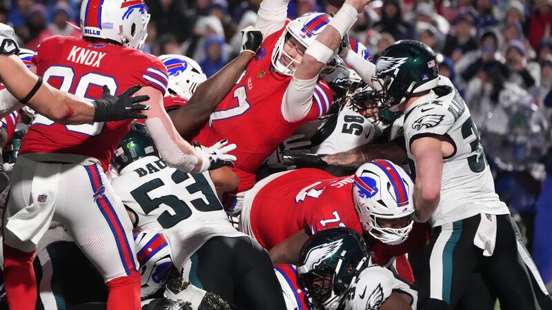 Eagles hang on to beat Bills 13-12 when Josh Allen misses an open Khalil Shakir on 2-point try
