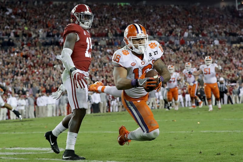 2017 CFP National Championship Clemson Tigers Alabama Crimson Tide